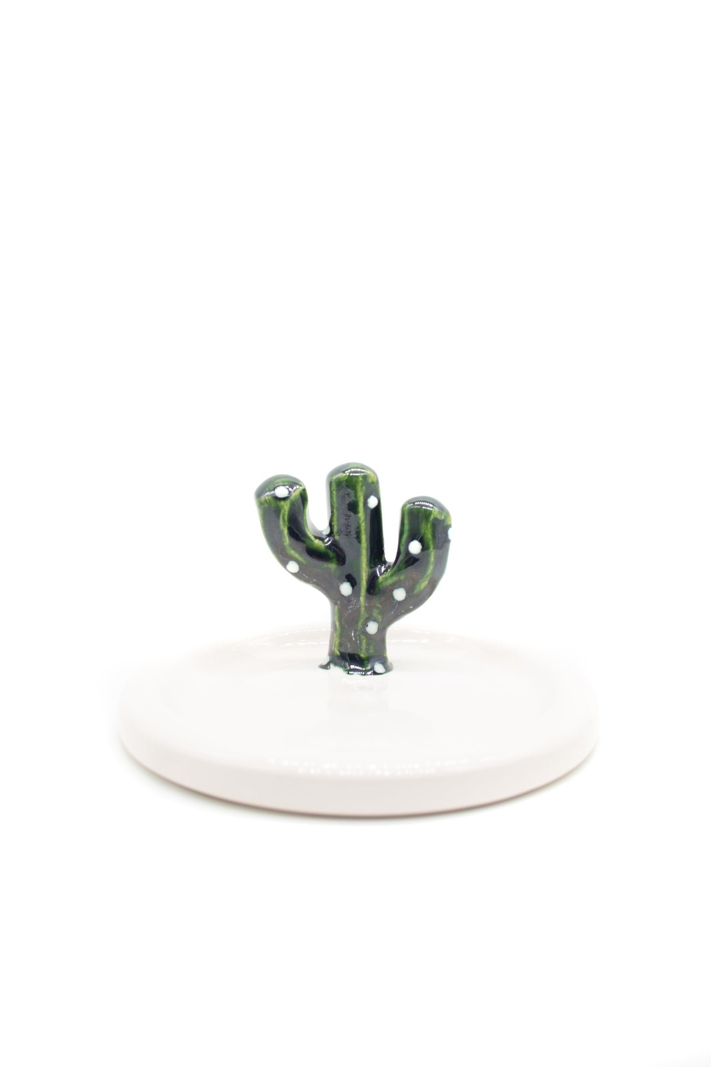 Handmade Ceramic Saguaro Cactus Jewelry Dish