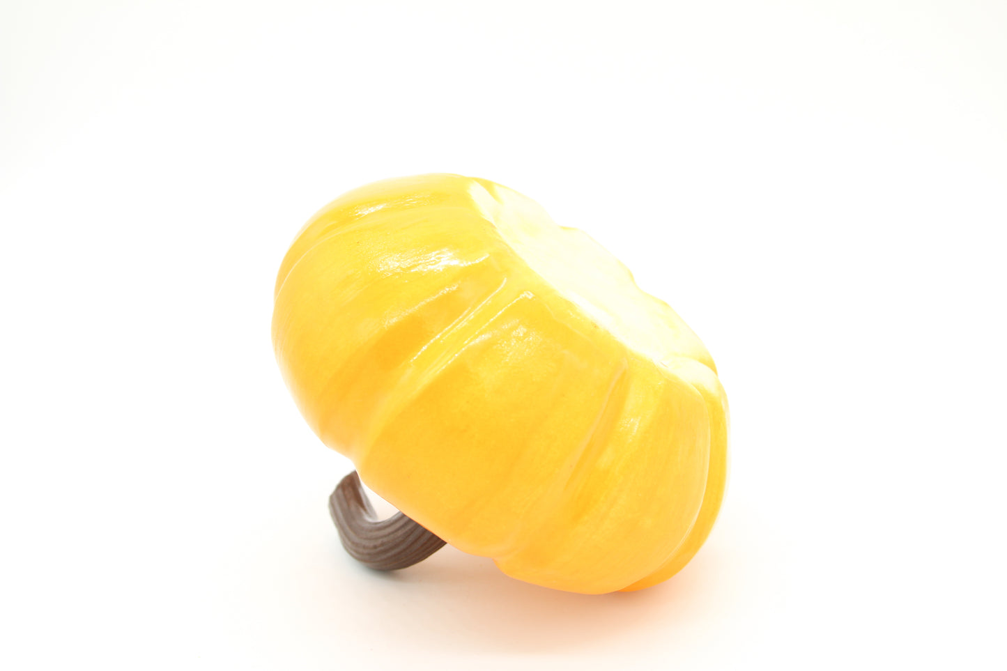 Handmade Ceramic Stoneware Orange Pumpkin - Fall, Halloween Decor