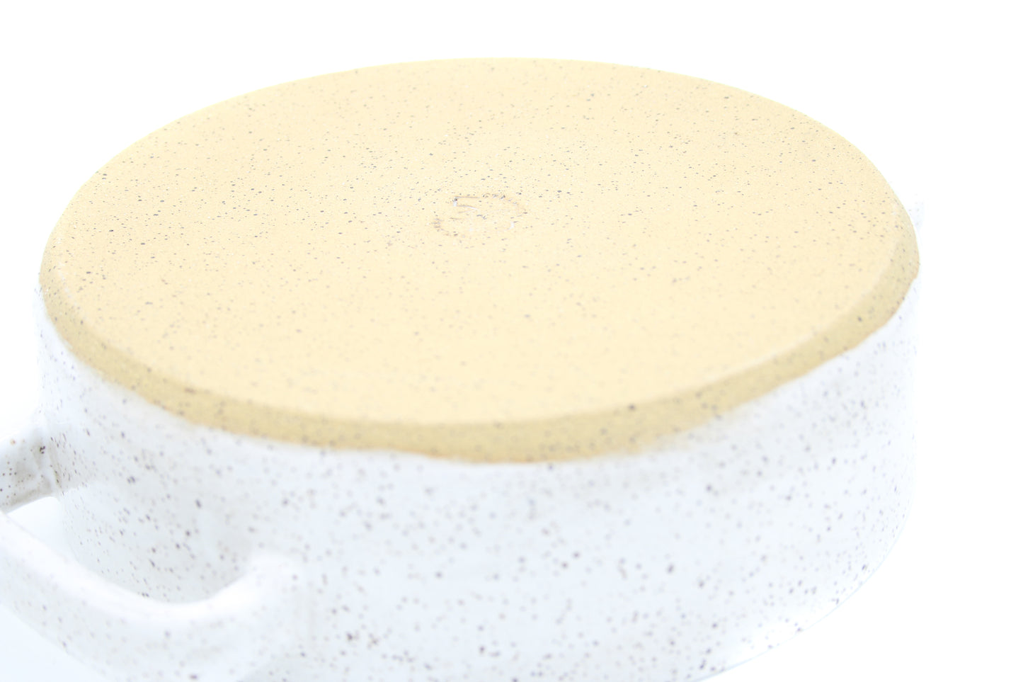 Speckled Buff Glossy White Bakeware Pans - Handmade Stoneware Kitchenware
