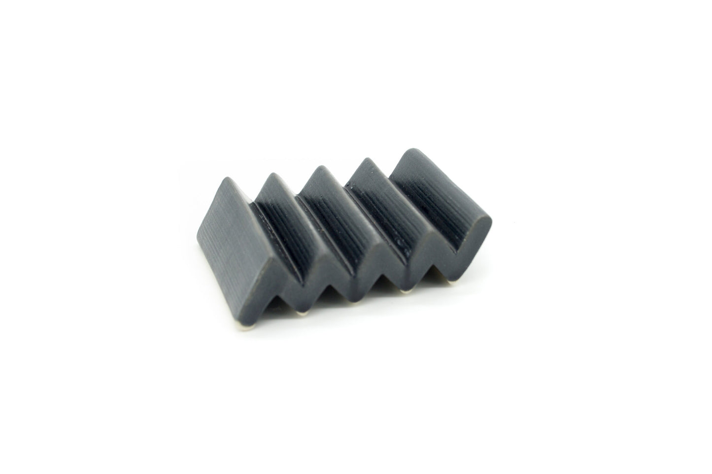 Handmade Ceramic Stoneware Soap Dish or Sponge Holder - Satin Black Ceramic Dish for Kitchen or Bath