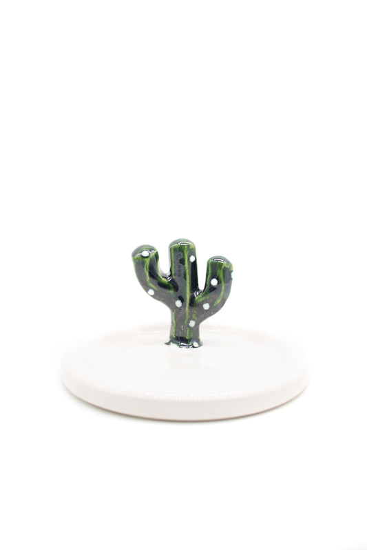 Handmade Ceramic Saguaro Cactus Jewelry Dish