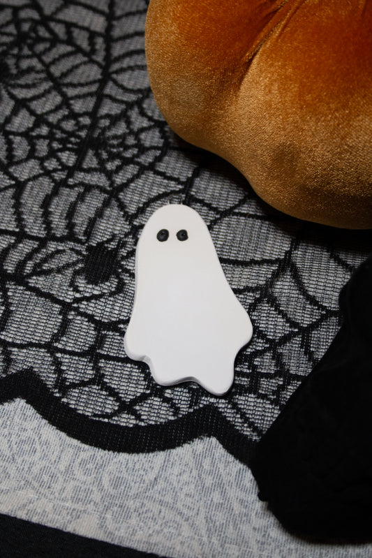 Handmade Ceramic Ghost Ornament