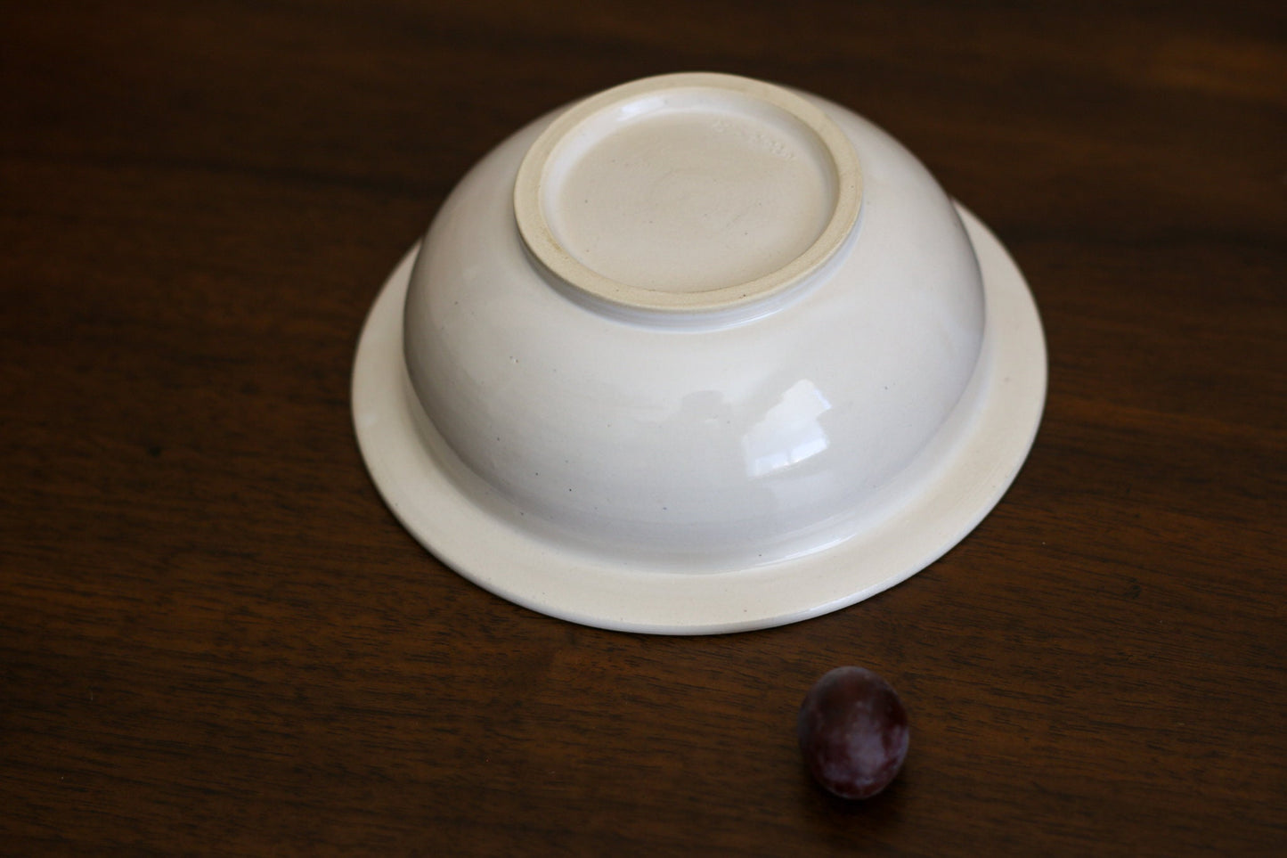 Small Glossy White Stoneware Ceramic Candy Bowl - Wheel Thrown, Minimalist, Modern, Simple, Glossy, Handmade Kitchenware